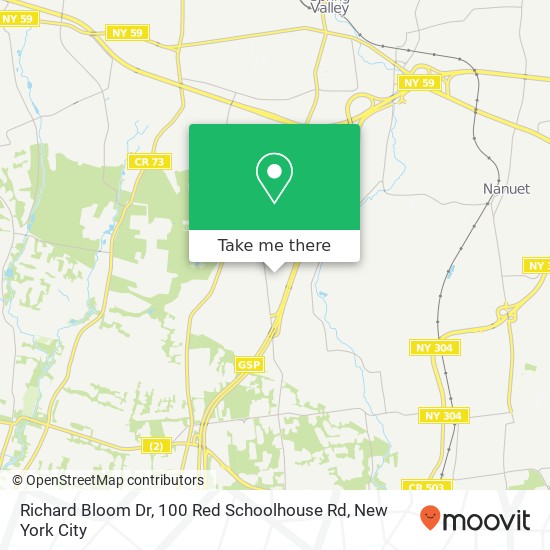 Mapa de Richard Bloom Dr, 100 Red Schoolhouse Rd