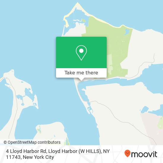 Mapa de 4 Lloyd Harbor Rd, Lloyd Harbor (W HILLS), NY 11743