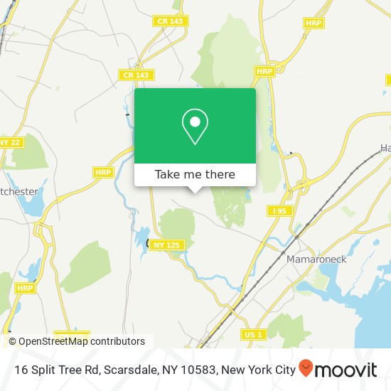 Mapa de 16 Split Tree Rd, Scarsdale, NY 10583