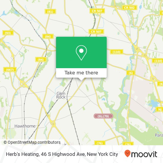 Herb's Heating, 46 S Highwood Ave map