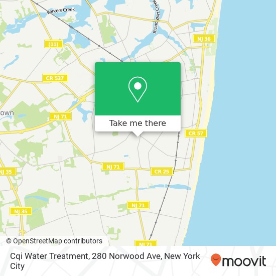 Cqi Water Treatment, 280 Norwood Ave map