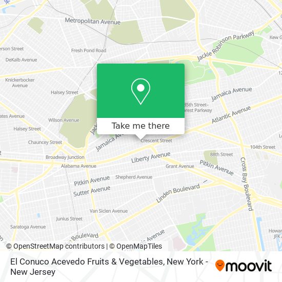 El Conuco Acevedo Fruits & Vegetables map