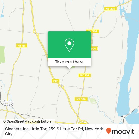 Cleaners Inc Little Tor, 259 S Little Tor Rd map