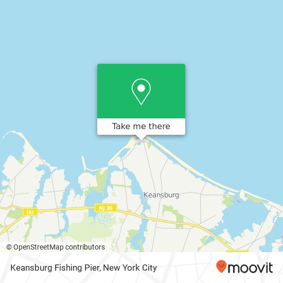 Mapa de Keansburg Fishing Pier, 275 Beachway Ave