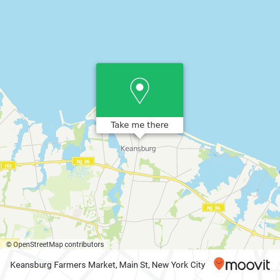 Mapa de Keansburg Farmers Market, Main St