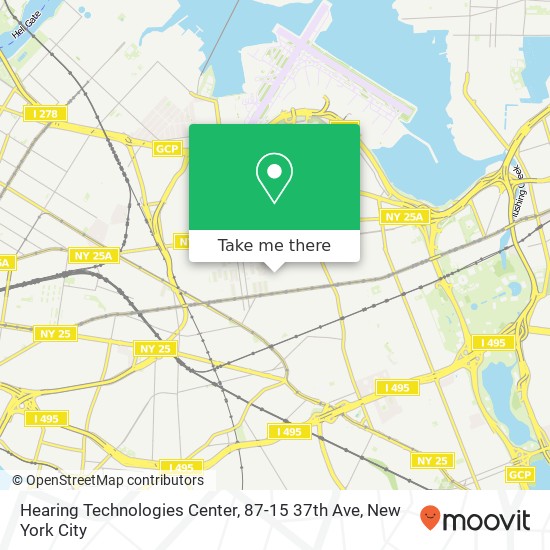 Hearing Technologies Center, 87-15 37th Ave map