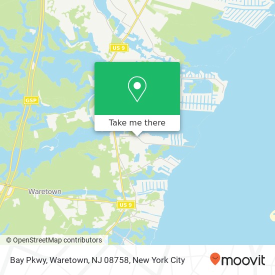 Bay Pkwy, Waretown, NJ 08758 map