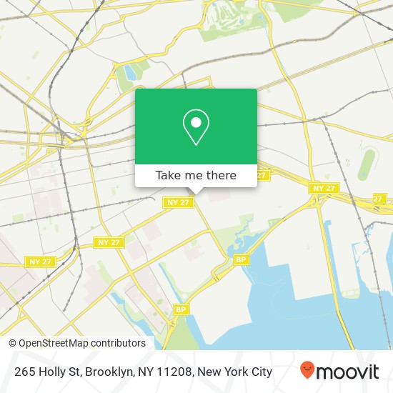 Mapa de 265 Holly St, Brooklyn, NY 11208