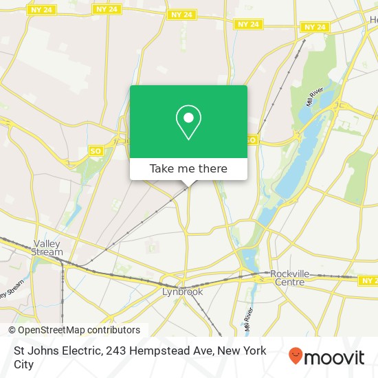 Mapa de St Johns Electric, 243 Hempstead Ave