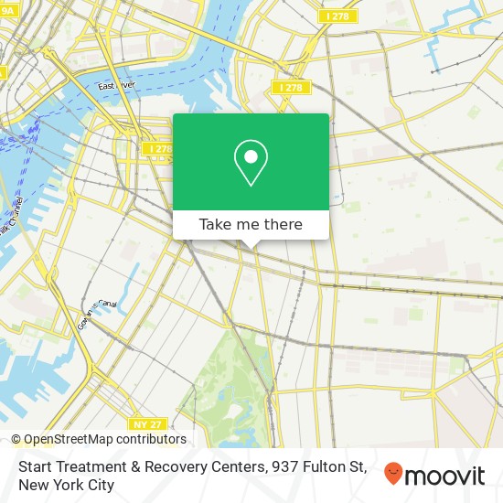 Mapa de Start Treatment & Recovery Centers, 937 Fulton St