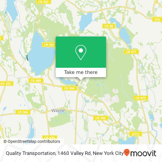 Quality Transportation, 1460 Valley Rd map