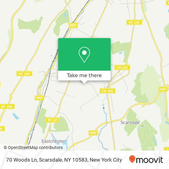 70 Woods Ln, Scarsdale, NY 10583 map