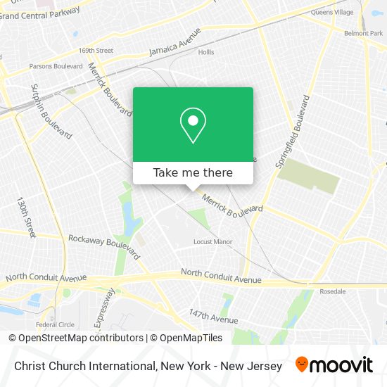 Christ Church International map
