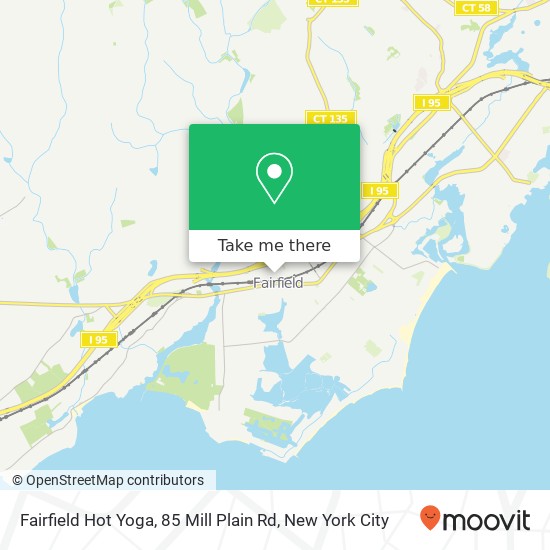 Fairfield Hot Yoga, 85 Mill Plain Rd map