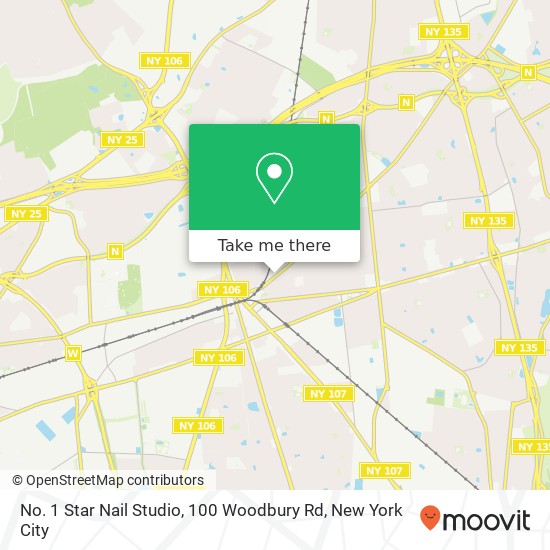 No. 1 Star Nail Studio, 100 Woodbury Rd map