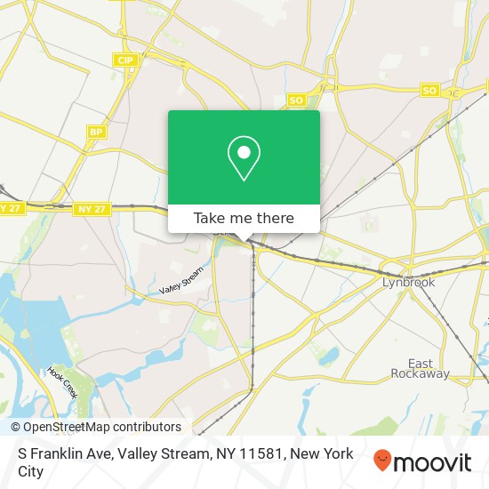 Mapa de S Franklin Ave, Valley Stream, NY 11581