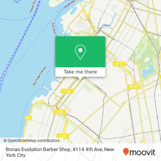 Mapa de Bonao Evolution Barber Shop, 4114 4th Ave
