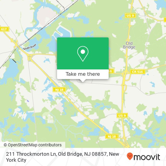 211 Throckmorton Ln, Old Bridge, NJ 08857 map