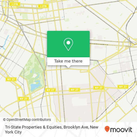 Tri-State Properties & Equities, Brooklyn Ave map