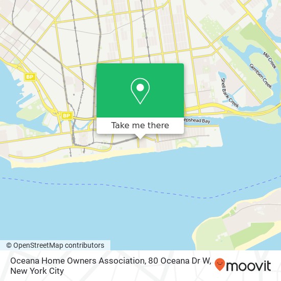 Mapa de Oceana Home Owners Association, 80 Oceana Dr W