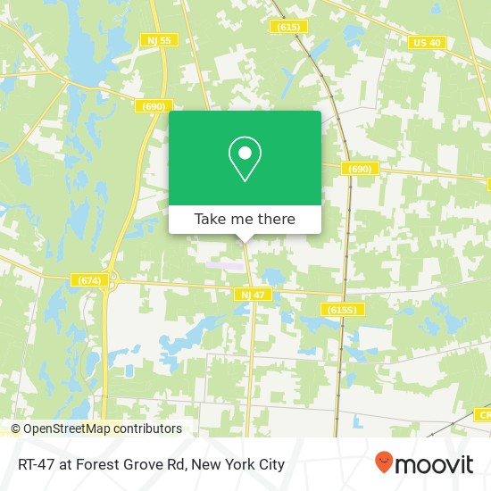 RT-47 at Forest Grove Rd map