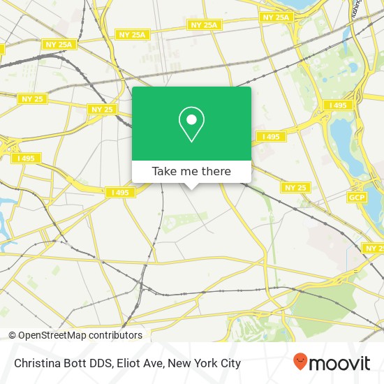 Mapa de Christina Bott DDS, Eliot Ave
