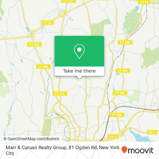 Mapa de Marr & Caruso Realty Group, 81 Ogden Rd