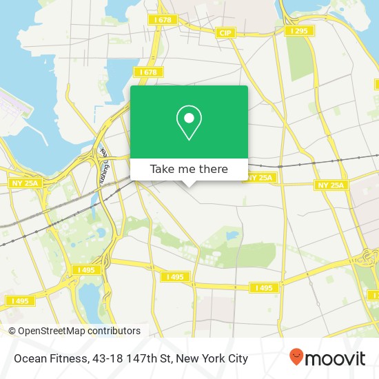 Ocean Fitness, 43-18 147th St map