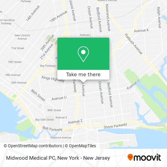 Mapa de Midwood Medical PC
