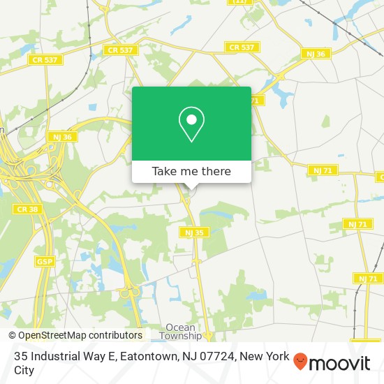 35 Industrial Way E, Eatontown, NJ 07724 map