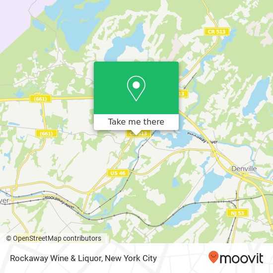 Mapa de Rockaway Wine & Liquor