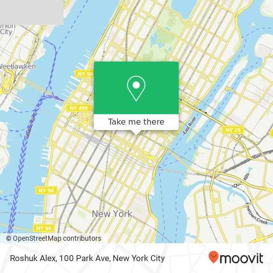 Mapa de Roshuk Alex, 100 Park Ave