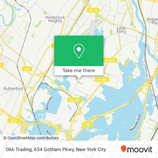 Okk Trading, 654 Gotham Pkwy map