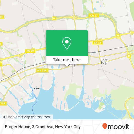 Mapa de Burger House, 3 Grant Ave