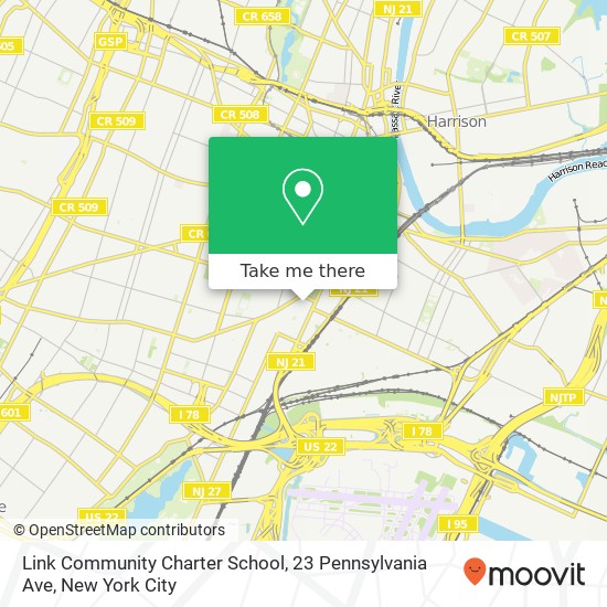 Link Community Charter School, 23 Pennsylvania Ave map