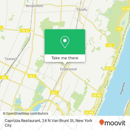 Caprizza Restaurant, 24 N Van Brunt St map