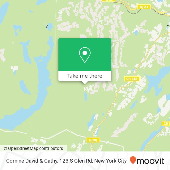 Mapa de Cornine David & Cathy, 123 S Glen Rd