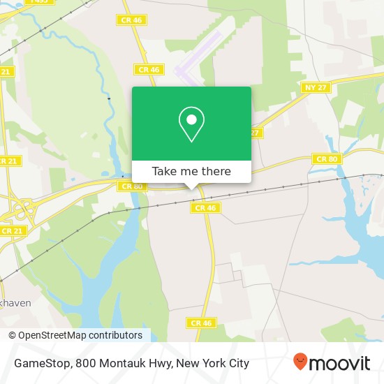 GameStop, 800 Montauk Hwy map