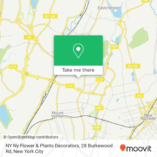 Mapa de NY Ny Flower & Plants Decorators, 28 Burkewood Rd