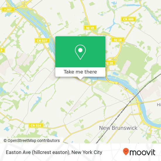 Easton Ave (hillcrest easton), Somerset (EAST MILLSTONE), NJ 08873 map