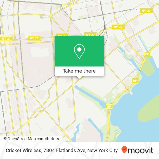 Cricket Wireless, 7804 Flatlands Ave map