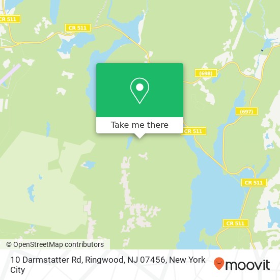 Mapa de 10 Darmstatter Rd, Ringwood, NJ 07456