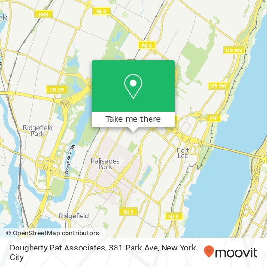Mapa de Dougherty Pat Associates, 381 Park Ave
