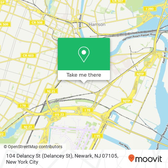 104 Delancy St (Delancey St), Newark, NJ 07105 map