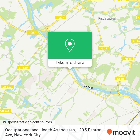 Mapa de Occupational and Health Associates, 1205 Easton Ave