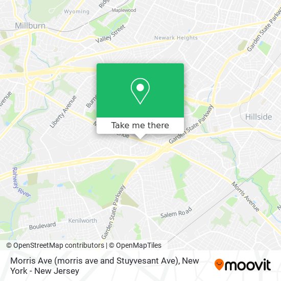 Mapa de Morris Ave (morris ave and Stuyvesant Ave)