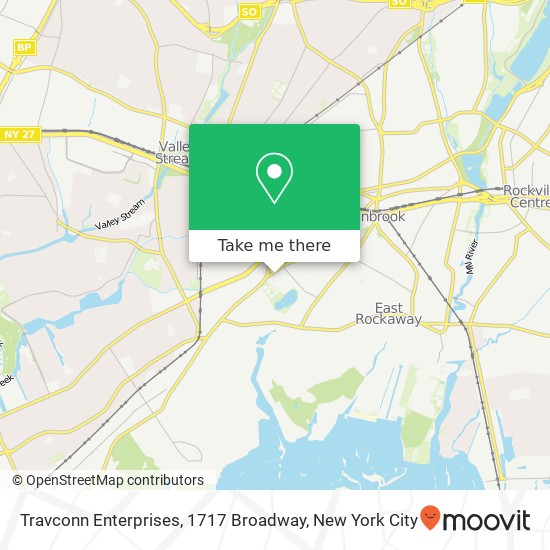 Mapa de Travconn Enterprises, 1717 Broadway