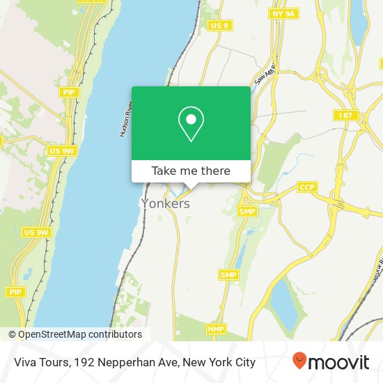 Mapa de Viva Tours, 192 Nepperhan Ave