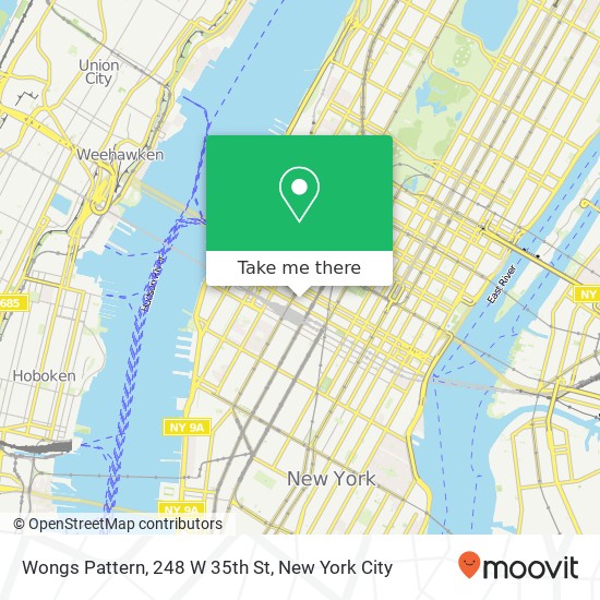 Mapa de Wongs Pattern, 248 W 35th St