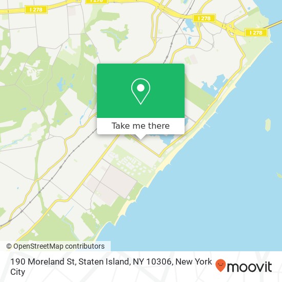 190 Moreland St, Staten Island, NY 10306 map